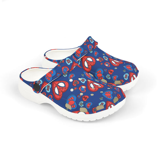 Spidey Conversation Hearts Kids Clogs - Fandom-Made