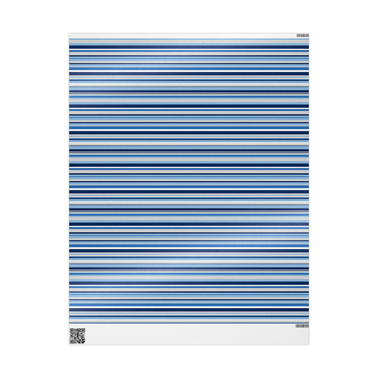 Blue Stripes Wrapping Paper - Fandom-Made