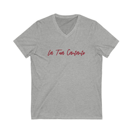 La Tua Cantante V-Neck Tee - Fandom-Made