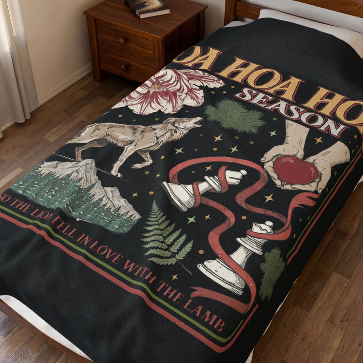 Hoa Hoa Hoa Season Velveteen Plush Blanket