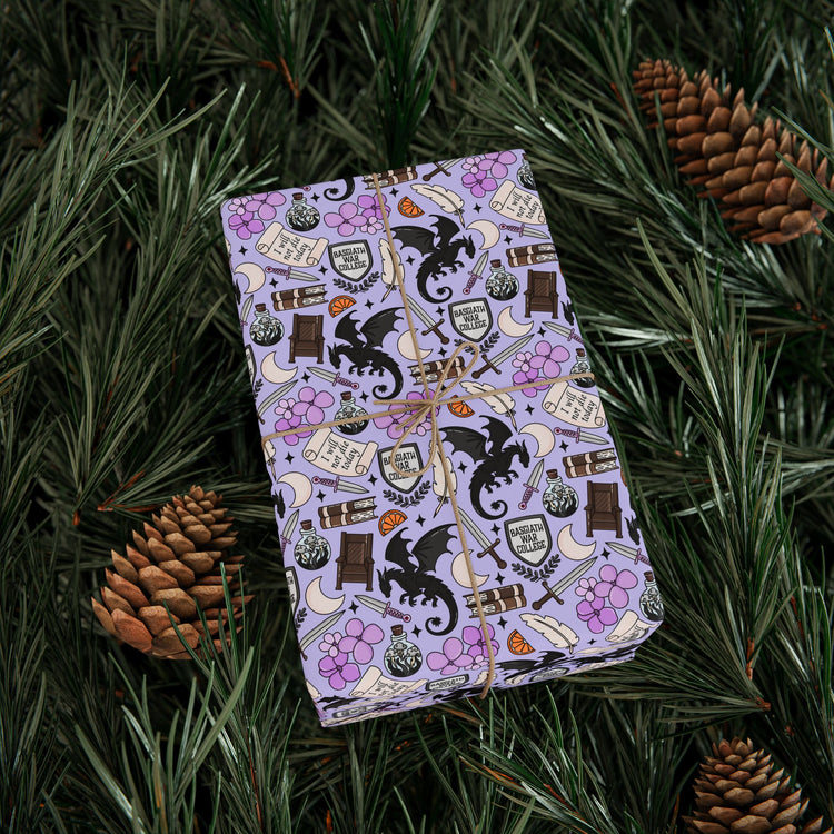Fourth Wing Collage Wrapping Paper