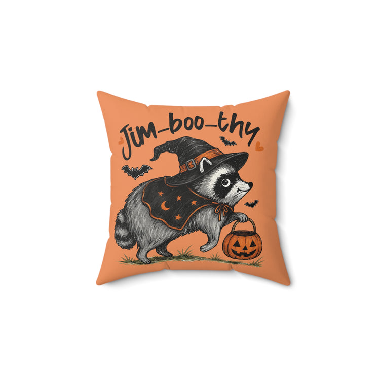 Jim-boo-thy Faux Suede Square Pillow