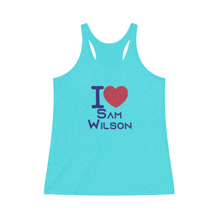 I Love Sam Wilson Women's Tri-Blend Tank