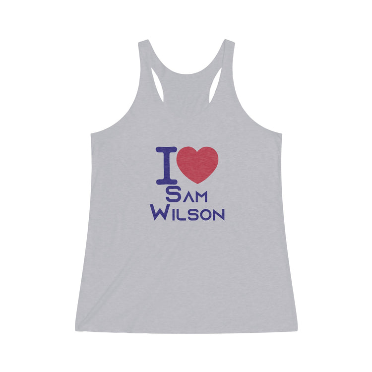 I Love Sam Wilson Women's Tri-Blend Tank