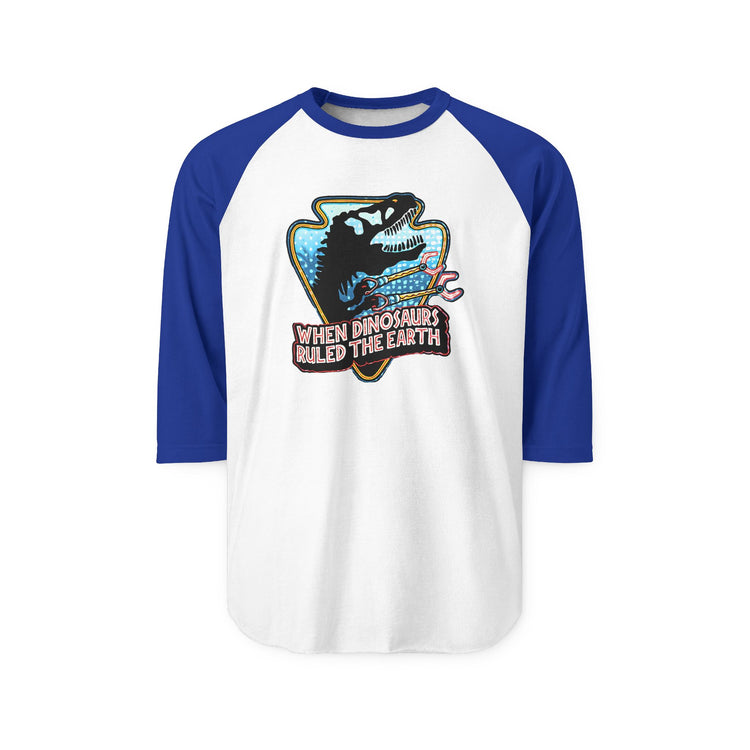 When Dinos Ruled 3/4 Raglan Shirt
