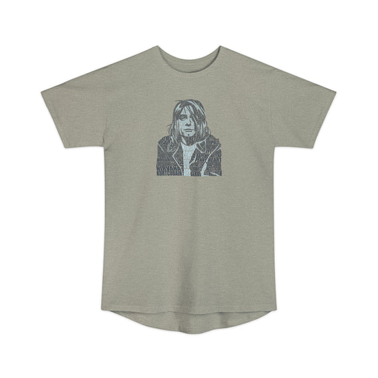 Kurt Cobain Unisex Long Body Tee - Fandom-Made