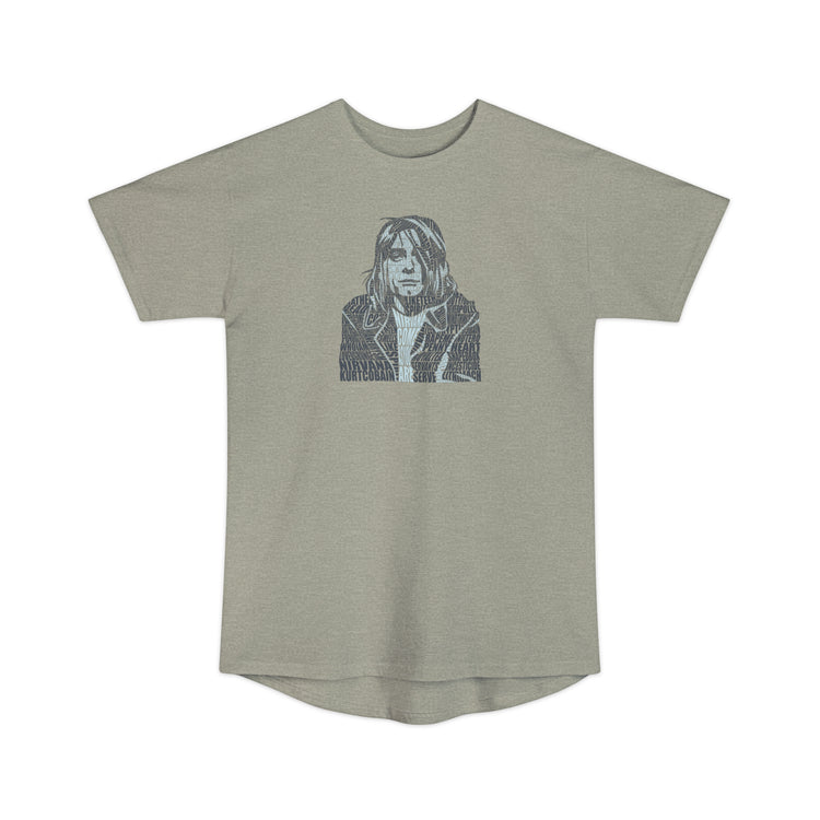 Kurt Cobain Unisex Long Body Tee - Fandom-Made