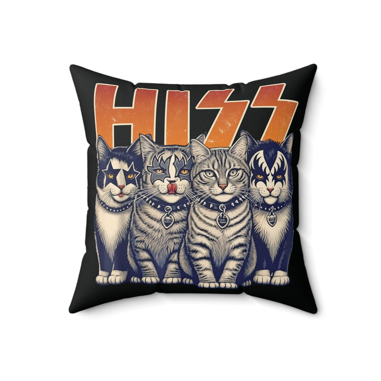 Hiss Faux Suede Square Pillow