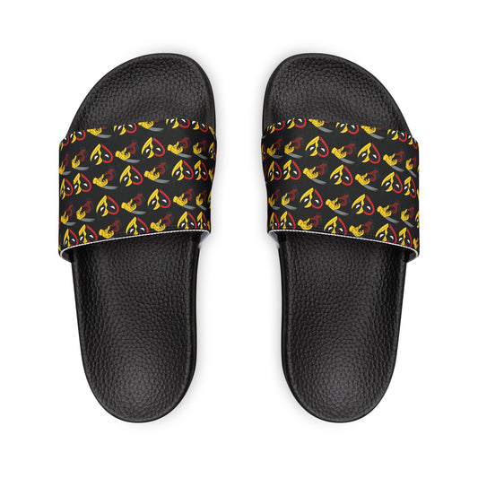 Deadpool Wolverine Besties Youth Slides - Fandom-Made