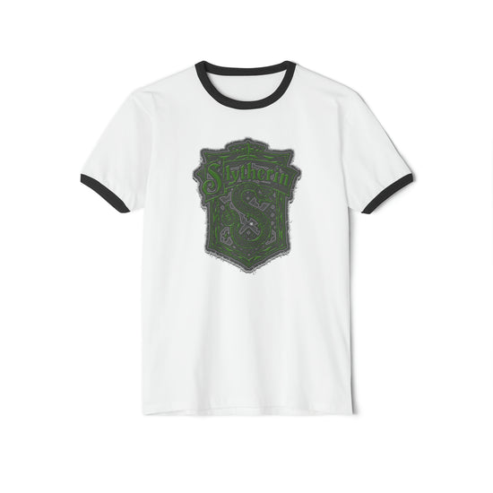 Slytherin Crest Ringer T-Shirt - Fandom-Made