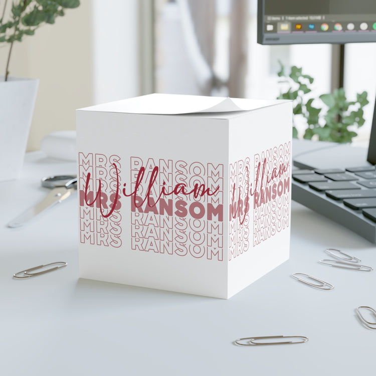 Mrs. William Ransom Note Cube - Fandom-Made
