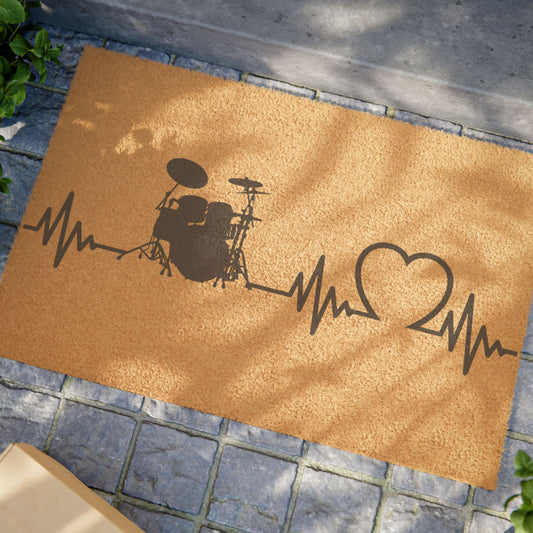 My Heart Beats For Drummers Doormat