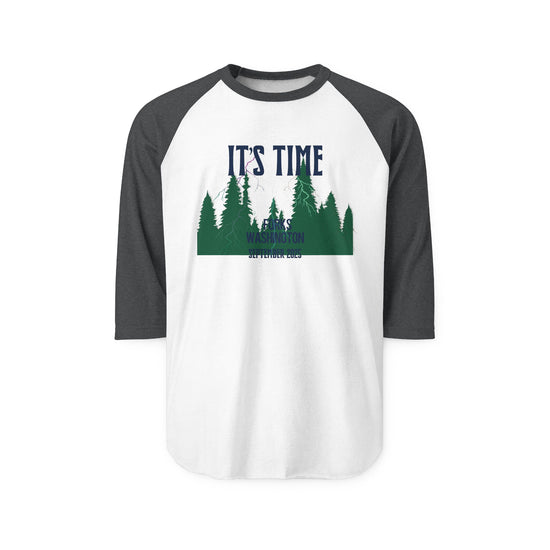 It's Time 3/4 Raglan Shirt - Fandom-Made
