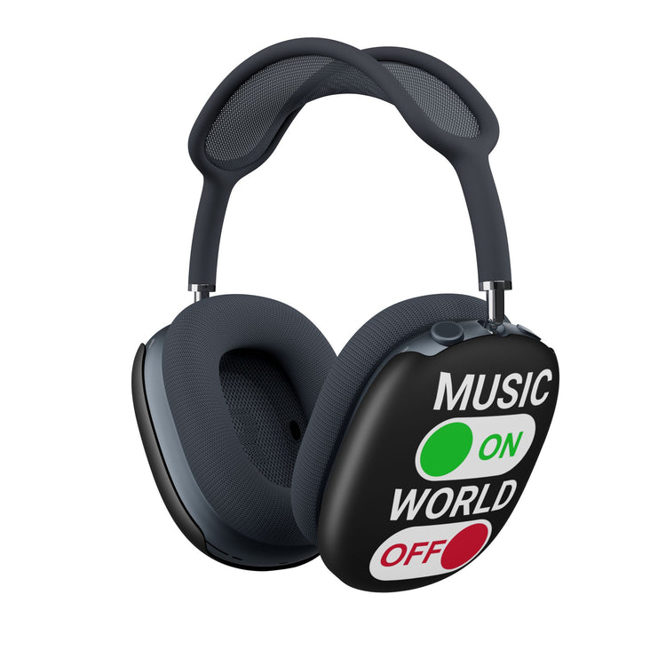 Music On World Off AirPod Max Case - Fandom-Made
