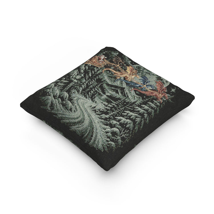 Fourth Wing Christmas Woven Pillow - Fandom-Made
