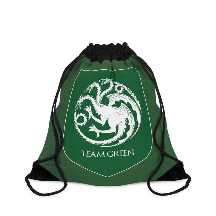 Team Green Drawstring Bag