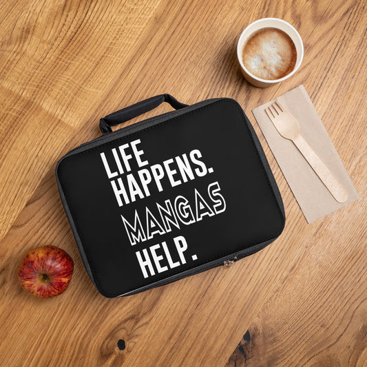Life Happens Mangas Help Lunch Bag - Fandom-Made