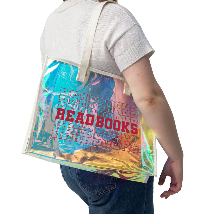 Read Books Holographic Tote Bag - Fandom-Made