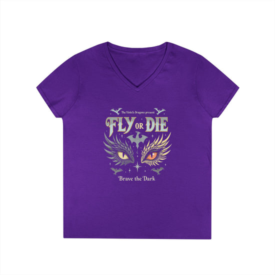 Fly Or Die V-Neck Tee - Fandom-Made