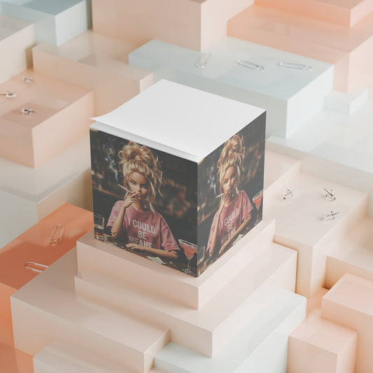 I Could Be Meaner Blonde Note Cube