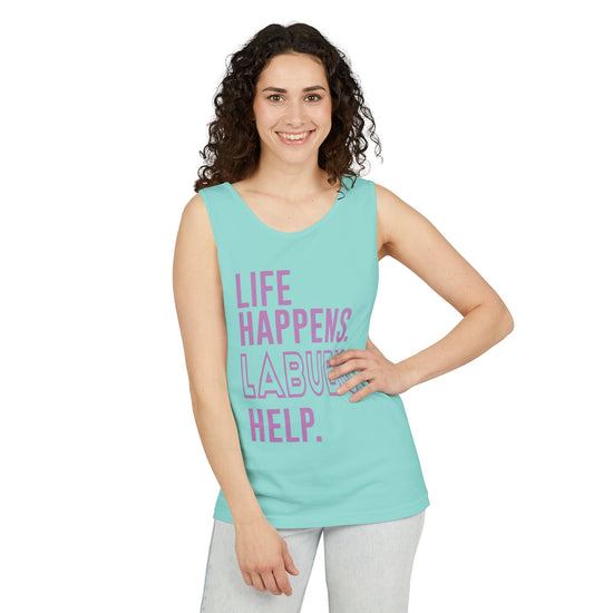 Life Happens Labubu Help Tank Top - Fandom-Made