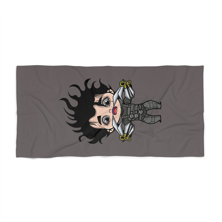 Scissors For Hands Beach Towel - Fandom-Made