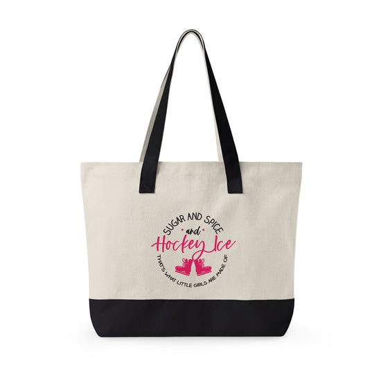 Sugar Spice Ice Hockey Zippered Canvas Tote - Fandom-Made