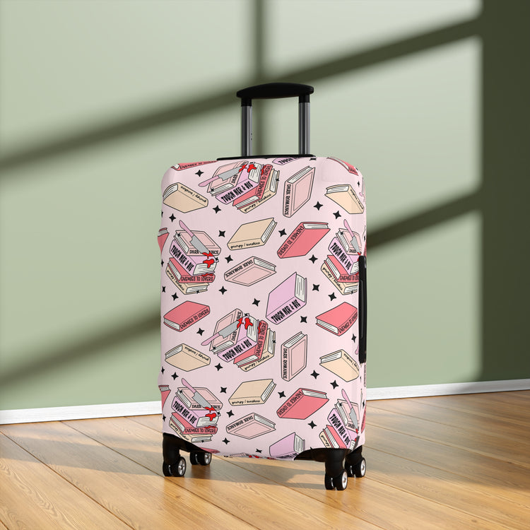 Romance Books Luggage Cover