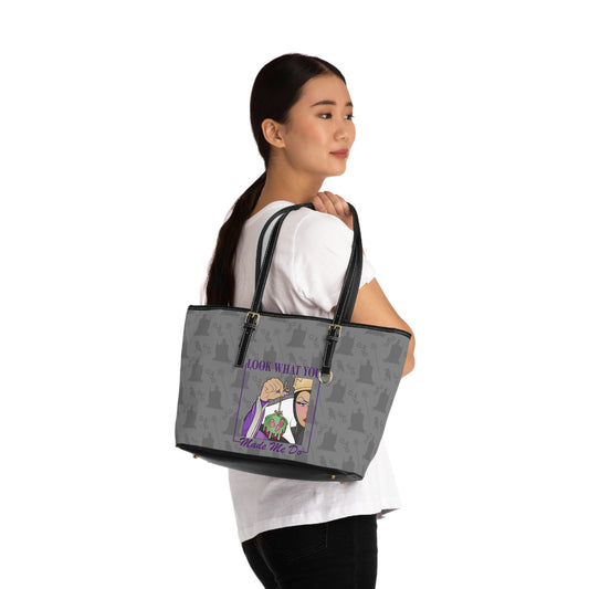 Look What You Made Me Do Leather Shoulder Bag - Fandom-Made