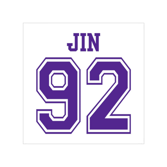 Jin 92 Transparent Sticker