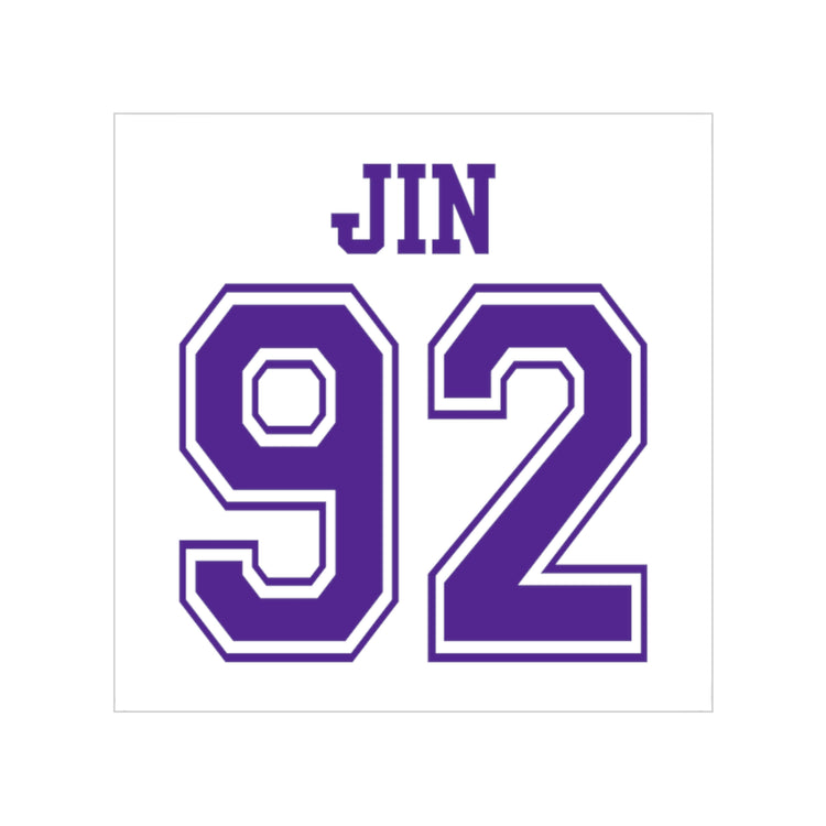 Jin 92 Transparent Sticker