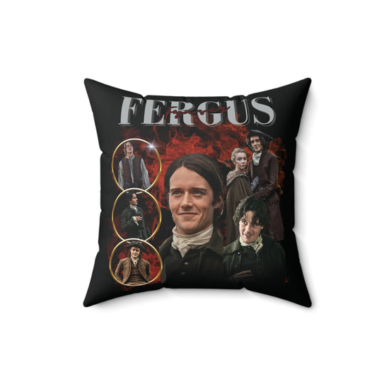 Fergus Fraser Faux Suede Square Pillow - Fandom-Made