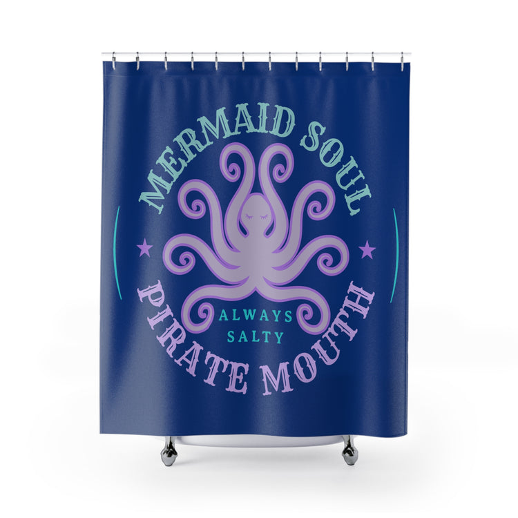 Mermaid Soul Pirate Mouth Shower Curtains - Fandom-Made