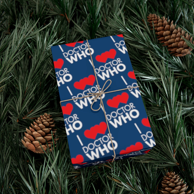 I Love Love Doctor Who Gift Wrap Paper - Fandom-Made