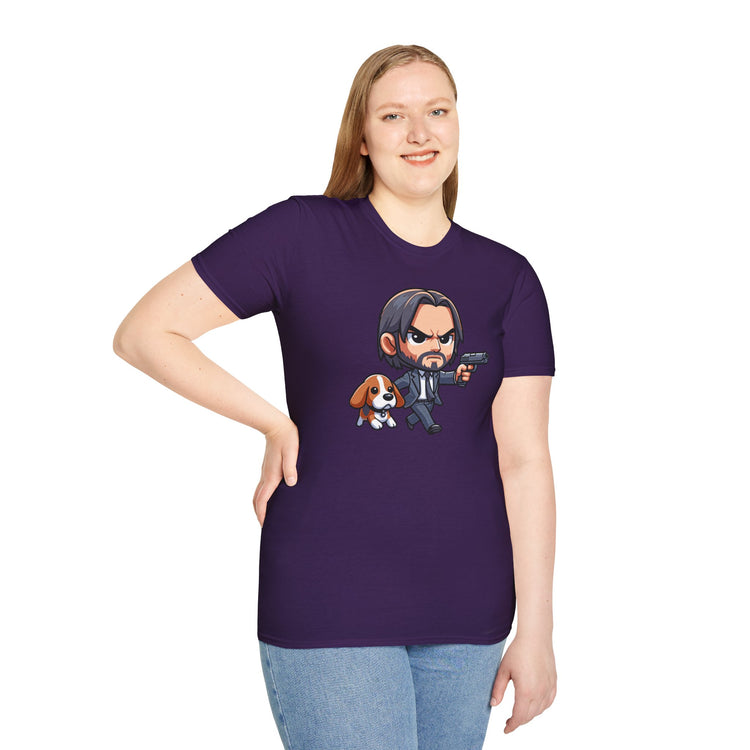 John Wick And Daisy Unisex Softstyle T-Shirt - Fandom-Made