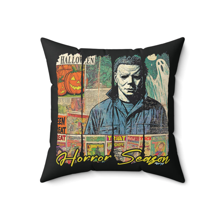 Horror Season Faux Suede Square Pillow