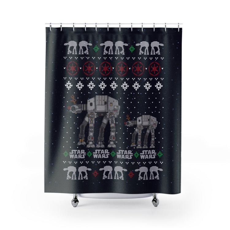 Ata Boy Ugly Christmas Shower Curtain