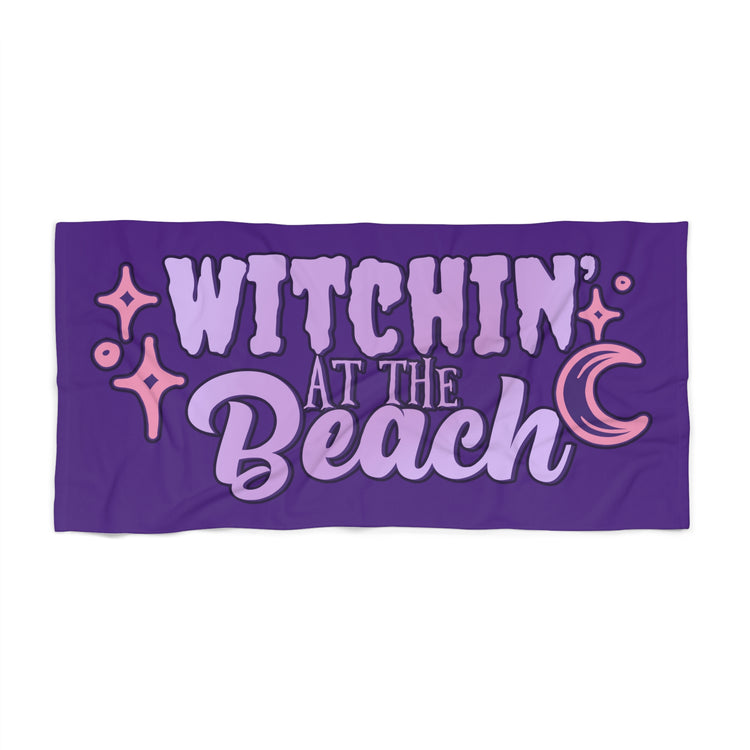 Witchin' At The Beach Beach Towel - Fandom-Made