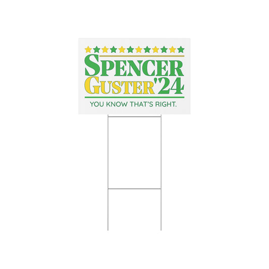 Spencer Guster '24 Lawn Sign