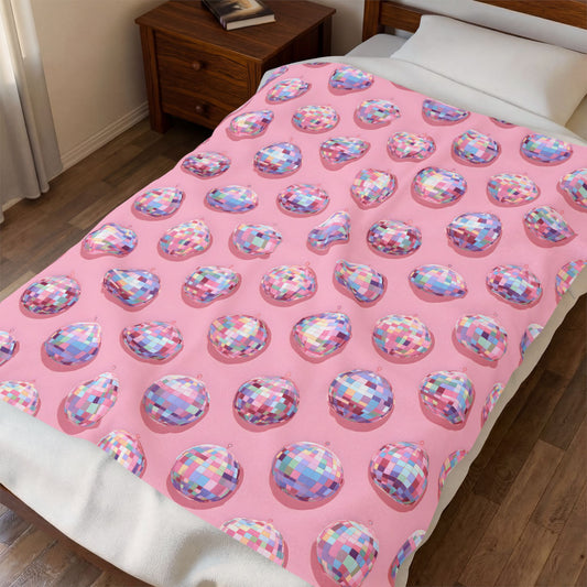 Discoing Velveteen Plush Blanket - Fandom-Made
