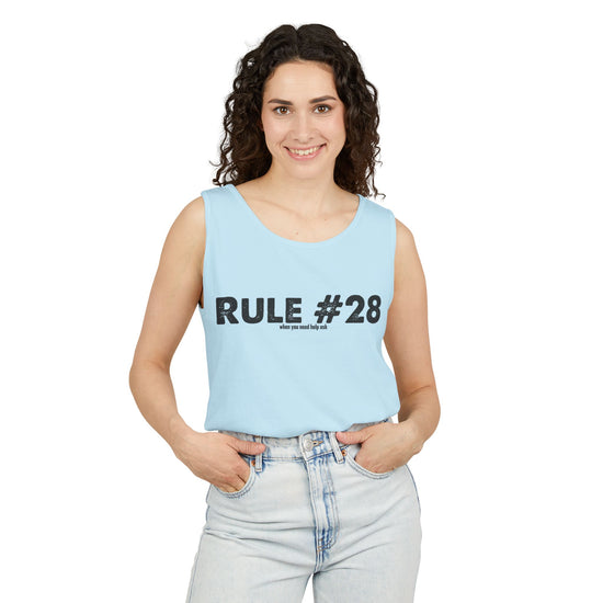 Rule 28 Need Help Ask Tank Top - Fandom-Made