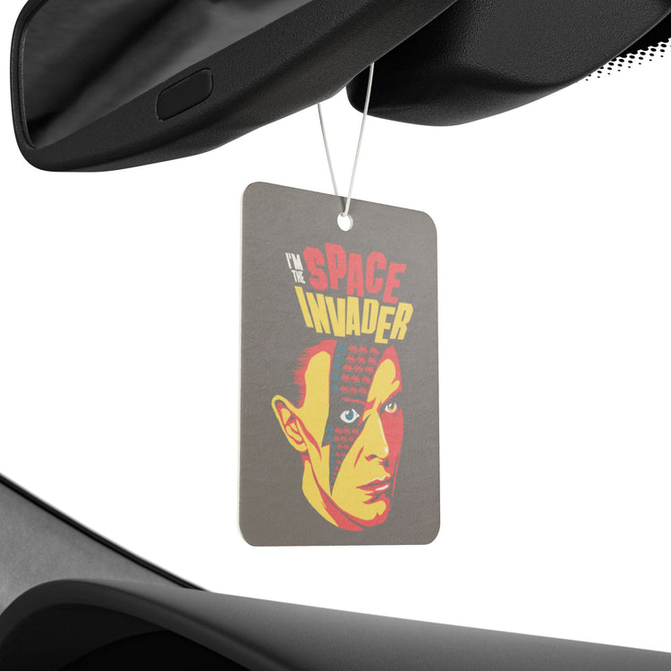 Bowie Space Invader Car Air Freshener