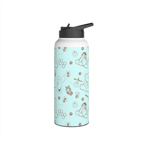 Winnie All-Over Print Stainless Steel Water Bottle - Fandom-Made