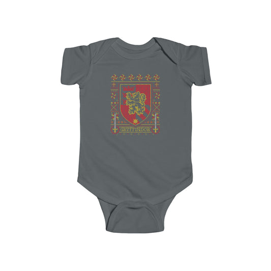 Gryffindor Ugly Christmas Sweater Infant Bodysuit