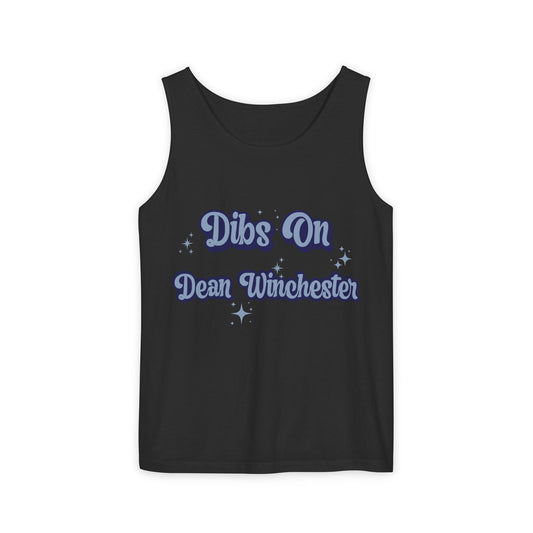 Dibs On Dean Winchester Unisex Tank Top - Fandom-Made