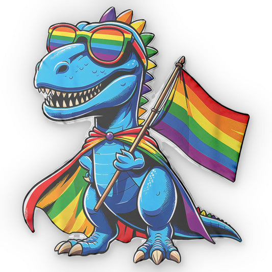 Dino Pride-Shaped Pillow - Fandom-Made