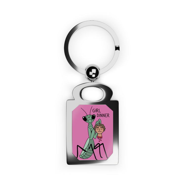 Girl Dinner Keyring