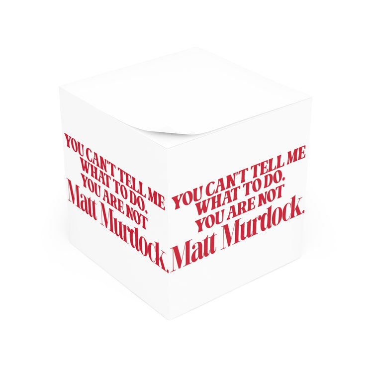 You're Not Matt Murdock Note Cube