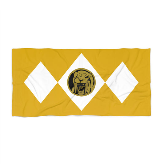 Yellow Power Ranger Beach Towel - Fandom-Made