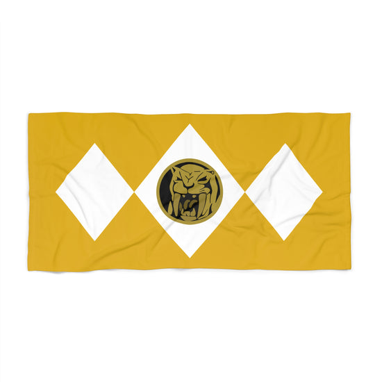 Yellow Power Ranger Beach Towel - Fandom-Made